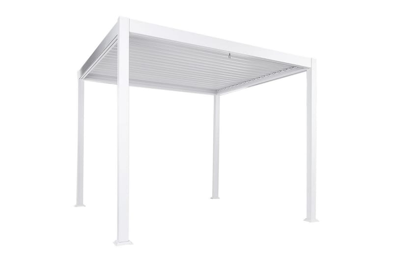 Trädgårdspergola Fornoli Vit - Vit - Utemöbler - Solskydd - Pergola