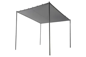 Trädgårdspergola Vimino - Grå, svart - Utemöbler - Solskydd - Pergola