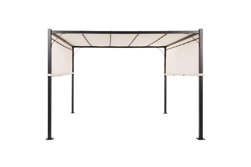 Trädgårdspergola Parga Beige/svart - Beige/svart - Utemöbler - Solskydd - Pergola