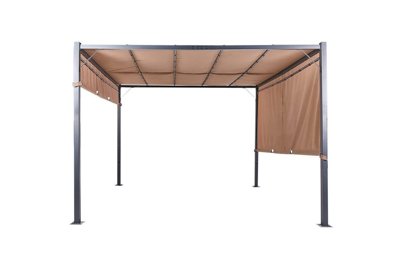 Trädgårdspergola Parga Brun/Svart - Brun/Svart - Utemöbler - Solskydd - Pergola