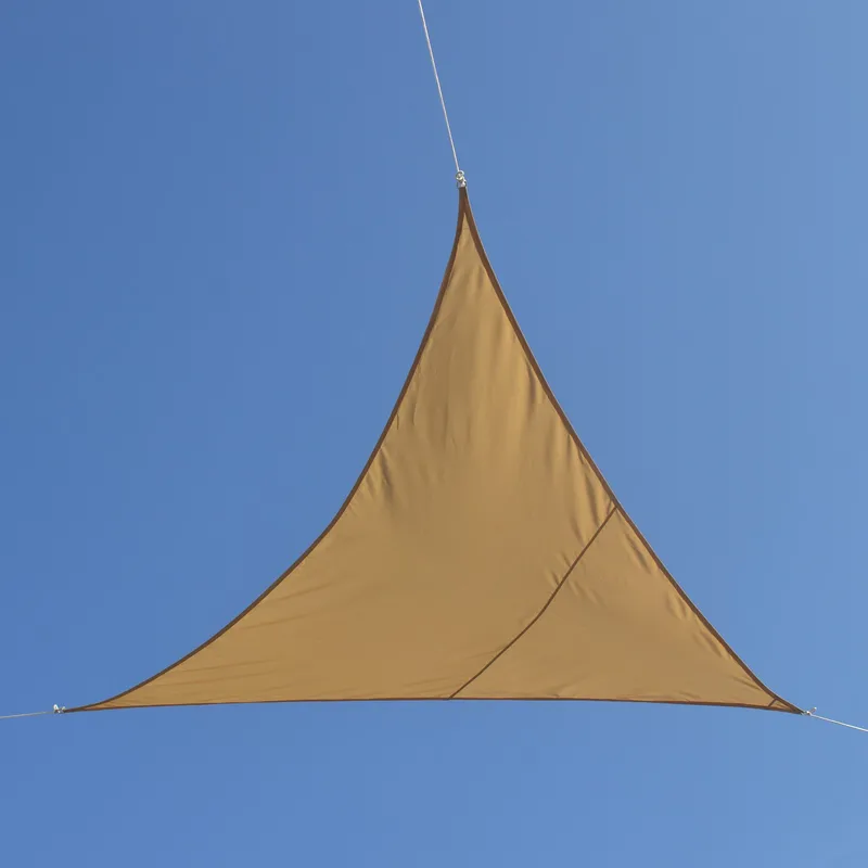 Trekantigt solsegel - Beige - 3,6 x 3,6 x 3,6 m - Utemöbler - Solskydd - Solsegel