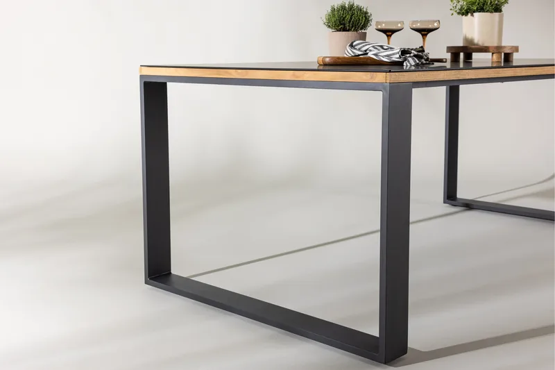 Aspvik Matbord 100x200 cm Svart - Svart - Utemöbler - Utebord & trädgårdsbord - Matbord utomhus