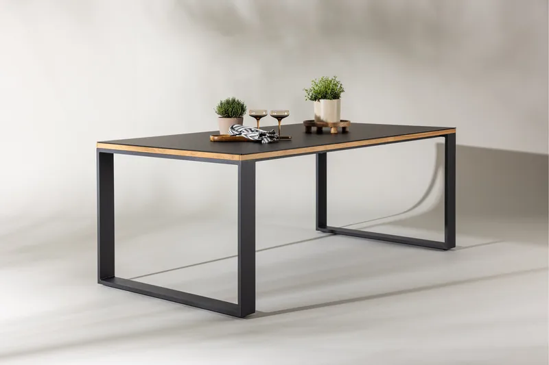 Aspvik Matbord 100x200 cm Svart - Svart - Utemöbler - Utebord & trädgårdsbord - Matbord utomhus