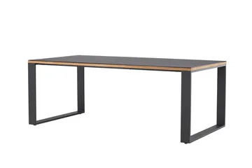 Aspvik Matbord 100x200 cm Svart - Svart - Utemöbler - Utebord & trädgårdsbord - Matbord utomhus