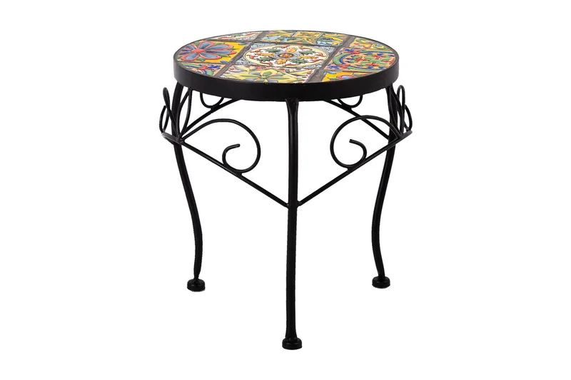 Morocco Blompiedestal - Svart/Grå - Utemöbler - Utebord & trädgårdsbord - Avlastningsbord & brickbord utomhus