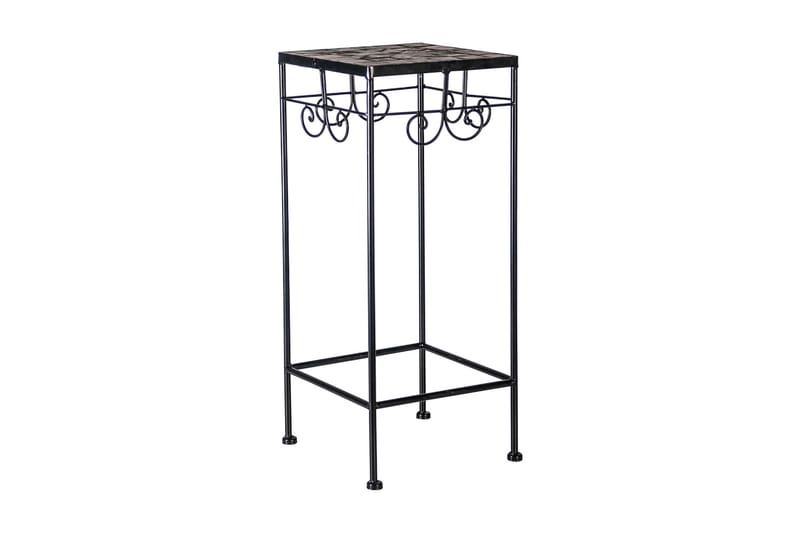 Mosaic Blompiedestal, Svart