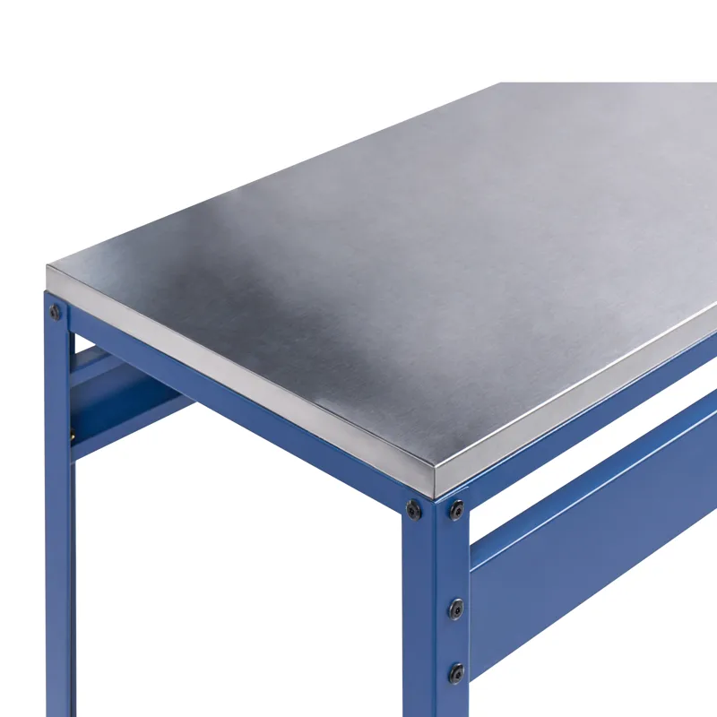 Barbord För Utomhusbruk Maenza 120 cm Stål - blå/silver - Utemöbler - Utebord & trädgårdsbord - Barbord utomhus