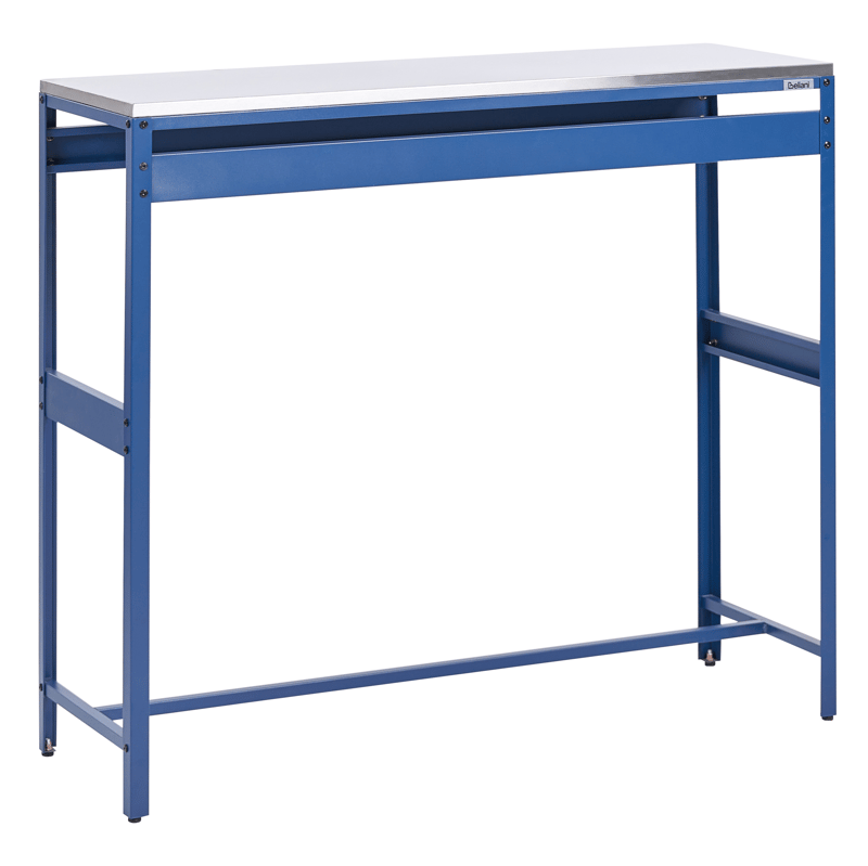 Barbord För Utomhusbruk Maenza 120 cm Stål - blå/silver - Utemöbler - Utebord & trädgårdsbord - Barbord utomhus