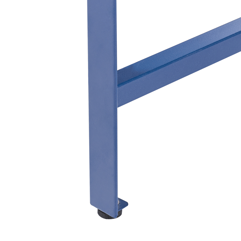 Barbord För Utomhusbruk Maenza 120 cm Stål - blå/silver - Utemöbler - Utebord & trädgårdsbord - Barbord utomhus