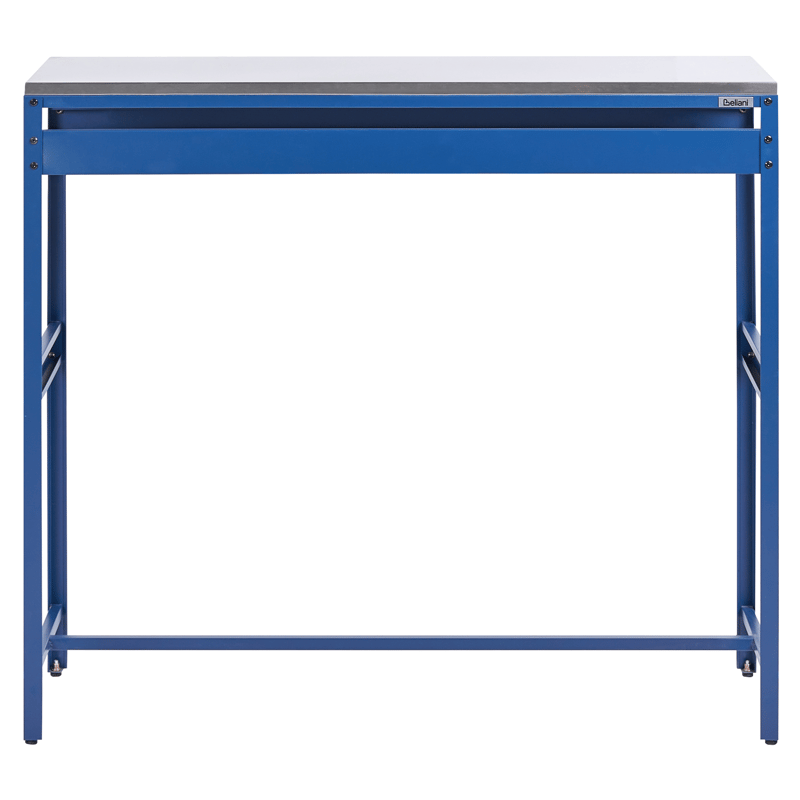 Barbord För Utomhusbruk Maenza 120 cm Stål - blå/silver - Utemöbler - Utebord & trädgårdsbord - Barbord utomhus