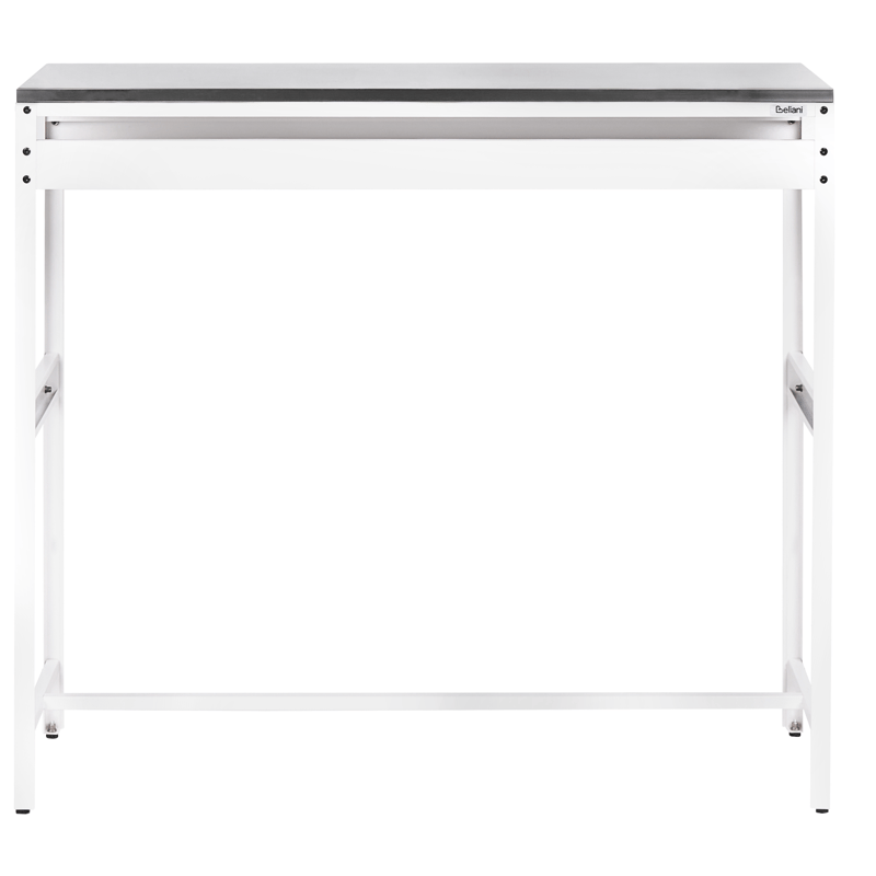 Barbord För Utomhusbruk Maenza 120 cm - vit/svart - Utemöbler - Utebord & trädgårdsbord - Barbord utomhus
