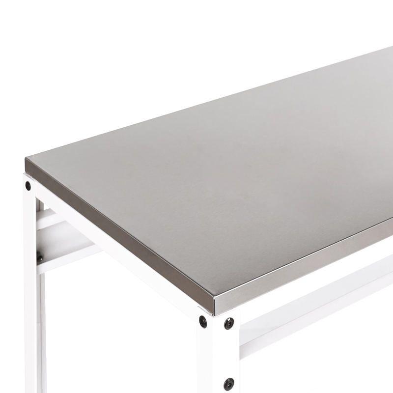 Barbord För Utomhusbruk Maenza 120 cm - vit/svart - Utemöbler - Utebord & trädgårdsbord - Barbord utomhus