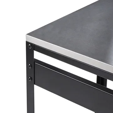 Barbord För Utomhusbruk Maenza Stål - svart/silver - Utemöbler - Utebord & trädgårdsbord - Barbord utomhus