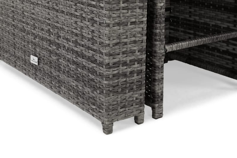 Bahamas Barset med 6 st Barstolar - Grå - Utemöbler - Utegrupp - Matgrupp utomhus