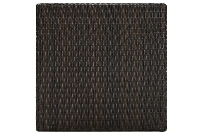 Barbord för trädgård brun 60,5x60,5x110,5 cm konstrotting - Brun - Utemöbler - Utebord & trädgårdsbord - Barbord utomhus