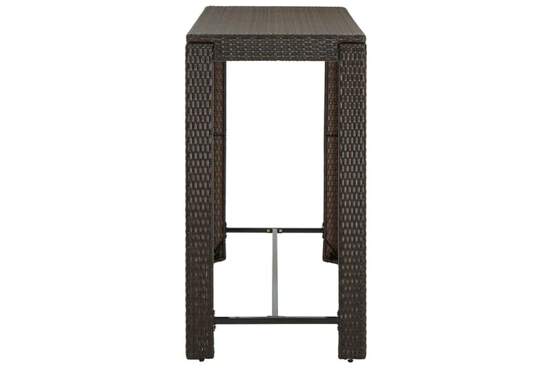 Barbord för trädgården brun 140,5x60,5x110,5 cm konstrotting - Brun - Utemöbler - Utebord & trädgårdsbord - Barbord utomhus