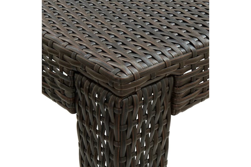 Barbord för trädgården brun 140,5x60,5x110,5 cm konstrotting - Brun - Utemöbler - Utebord & trädgårdsbord - Barbord utomhus