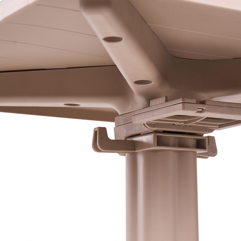 Barbord utomhus Lemnos 60x60 cm - beige - Utemöbler - Utebord & trädgårdsbord - Barbord utomhus