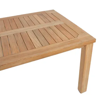 Bord Bali 220x100x75 cm teak - Brun - Utemöbler - Utebord & trädgårdsbord - Matbord utomhus