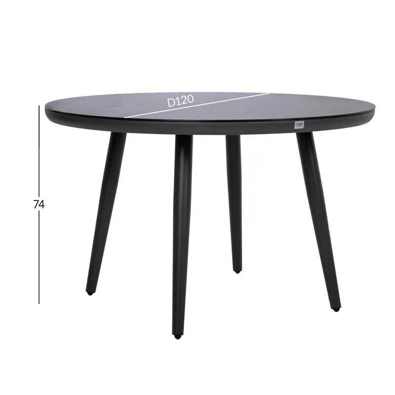 Bord Bristol D120x74 cm - Grå - Utemöbler - Utebord & trädgårdsbord - Matbord utomhus