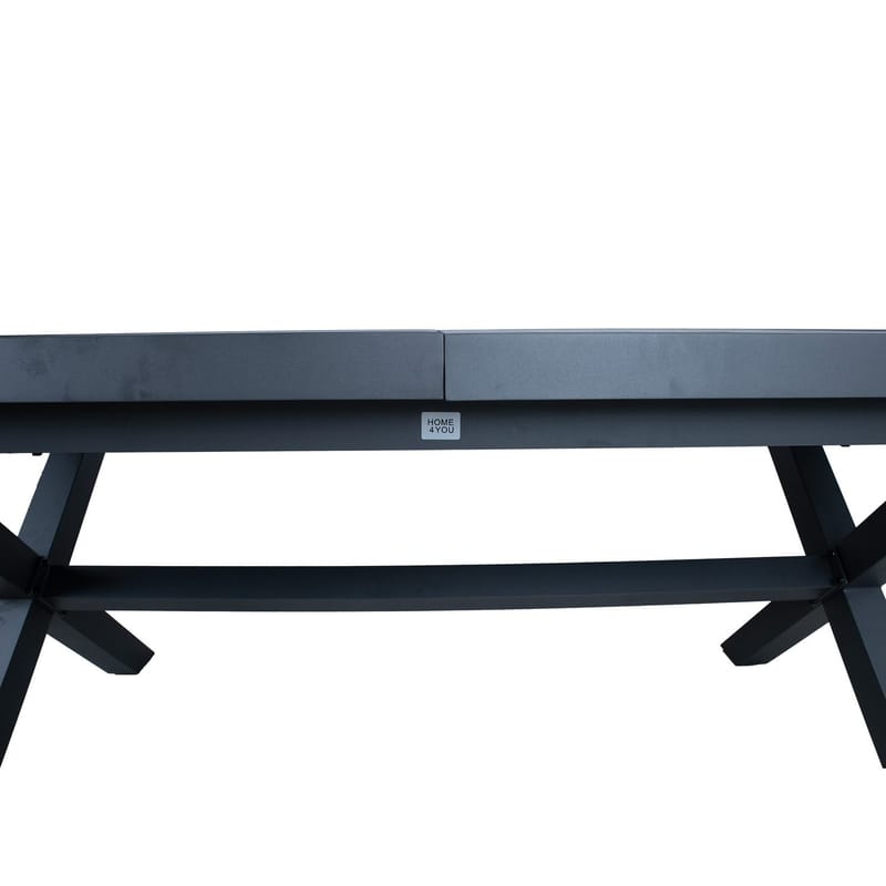 Bord Columbus 183/243x100x76 - mörkgrå - Utemöbler - Utebord & trädgårdsbord - Matbord utomhus