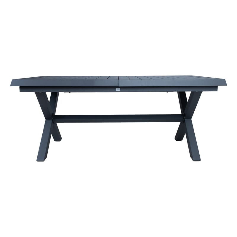 Bord Columbus 183/243x100x76 - mörkgrå - Utemöbler - Utebord & trädgårdsbord - Matbord utomhus