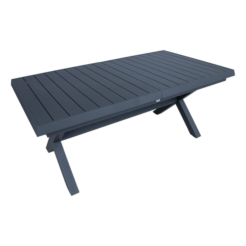 Bord Columbus 183/243x100x76 - mörkgrå - Utemöbler - Utebord & trädgårdsbord - Matbord utomhus