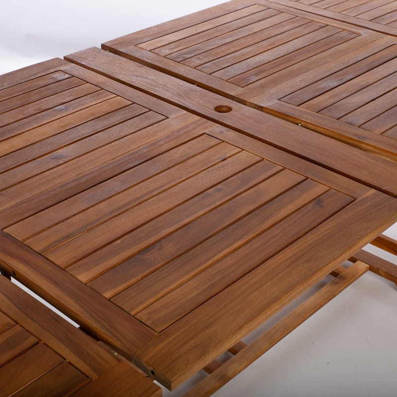 Bord Fabiola 285/225/165x100x75 cm - Akacia - Utemöbler - Utebord & trädgårdsbord - Matbord utomhus