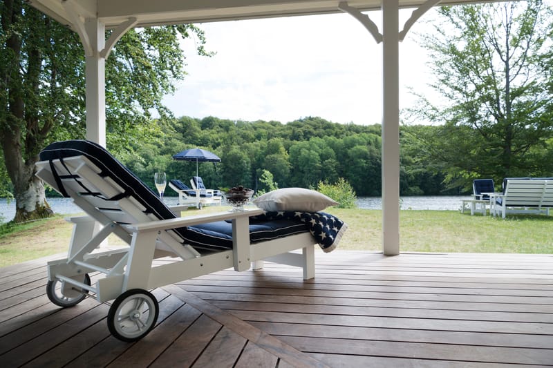 Bord Hillerstorp Herrgård 90 x 165 cm - Vit - Utemöbler - Utebord & trädgårdsbord - Matbord utomhus