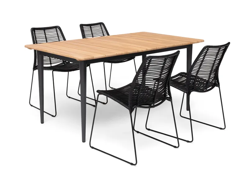 Bord Hillerstorp Lerdala 160 x 90 cm Natur - Brun - Utemöbler - Utebord & trädgårdsbord - Matbord utomhus