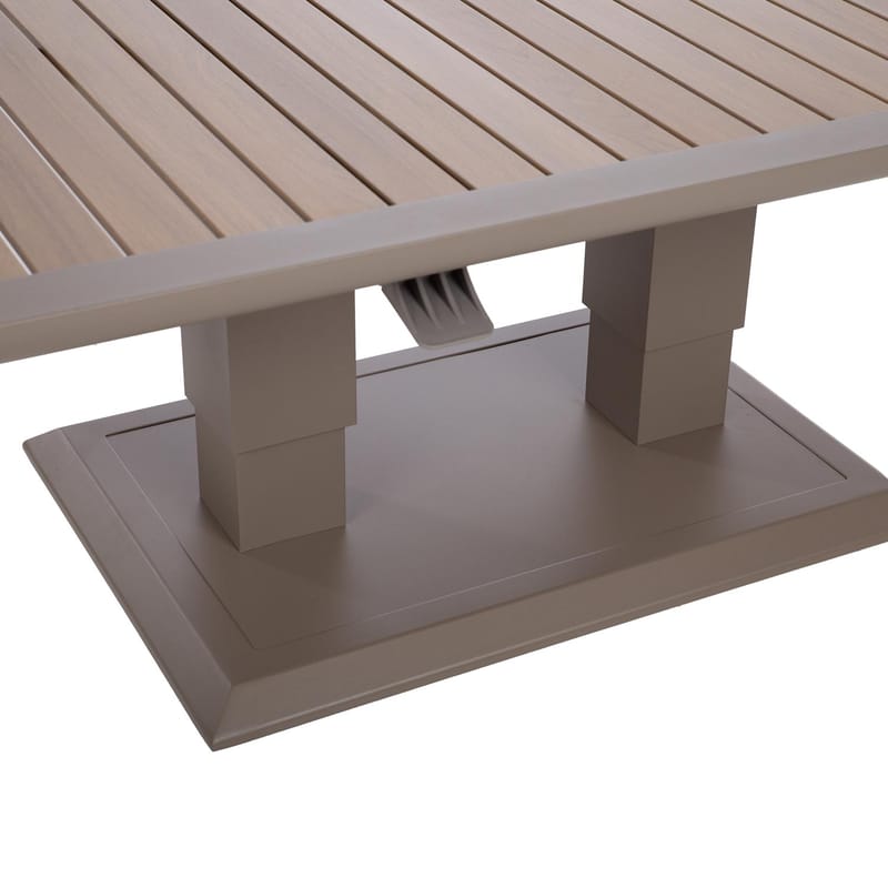 Bord Marenda 150x90x2-75 cm - gråbeige - Utemöbler - Utebord & trädgårdsbord - Matbord utomhus