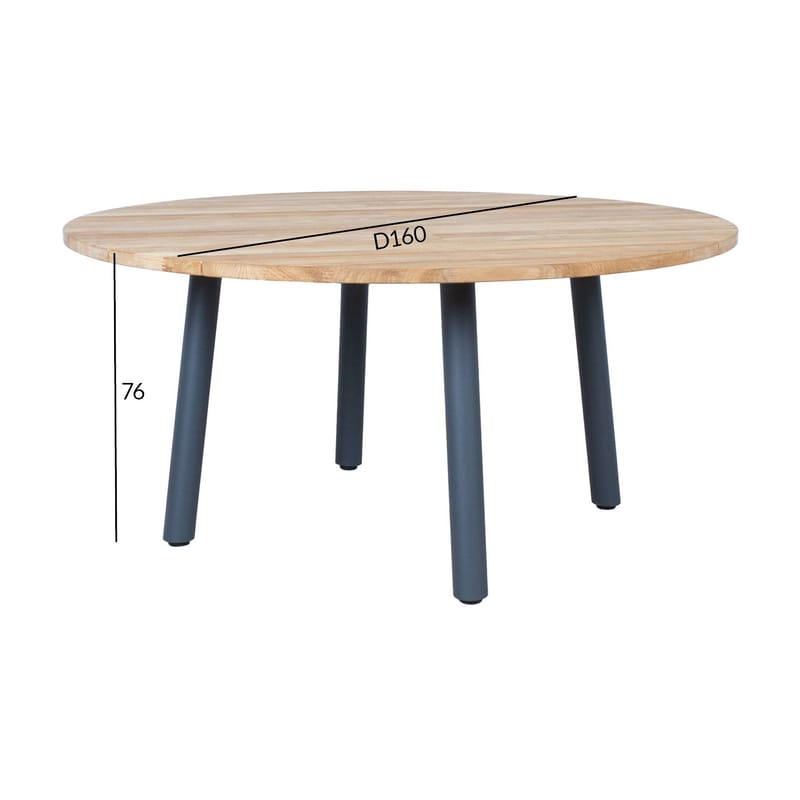 Bord Marline D160x76 cm - teak - Utemöbler - Utebord & trädgårdsbord - Matbord utomhus