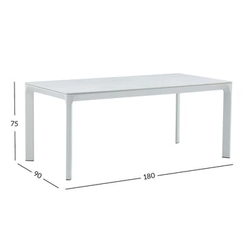 Bord Melrose 180x90x75 cm - beige - Utemöbler - Utebord & trädgårdsbord - Matbord utomhus