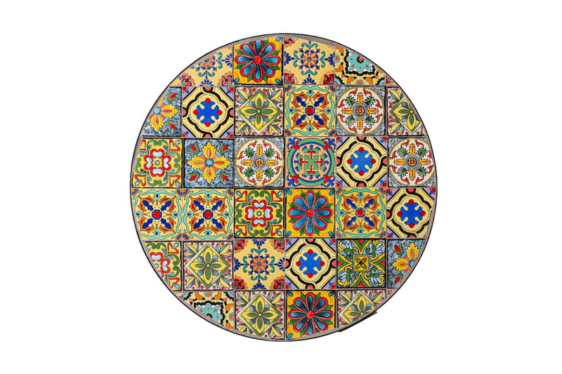 Bord Morocco D60xh71 Mosaik Topp Med Färgade Motiv - Matbord utomhus