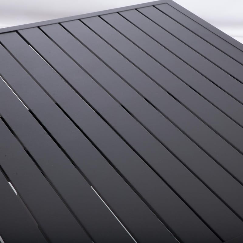 Bord Tomson 150x90x52-75 cm - mörkgrå - Utemöbler - Utebord & trädgårdsbord - Matbord utomhus