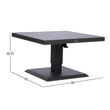 Bord Tomson 85x85x52–75 cm - Mörkgrå - Utemöbler - Utebord & trädgårdsbord - Matbord utomhus