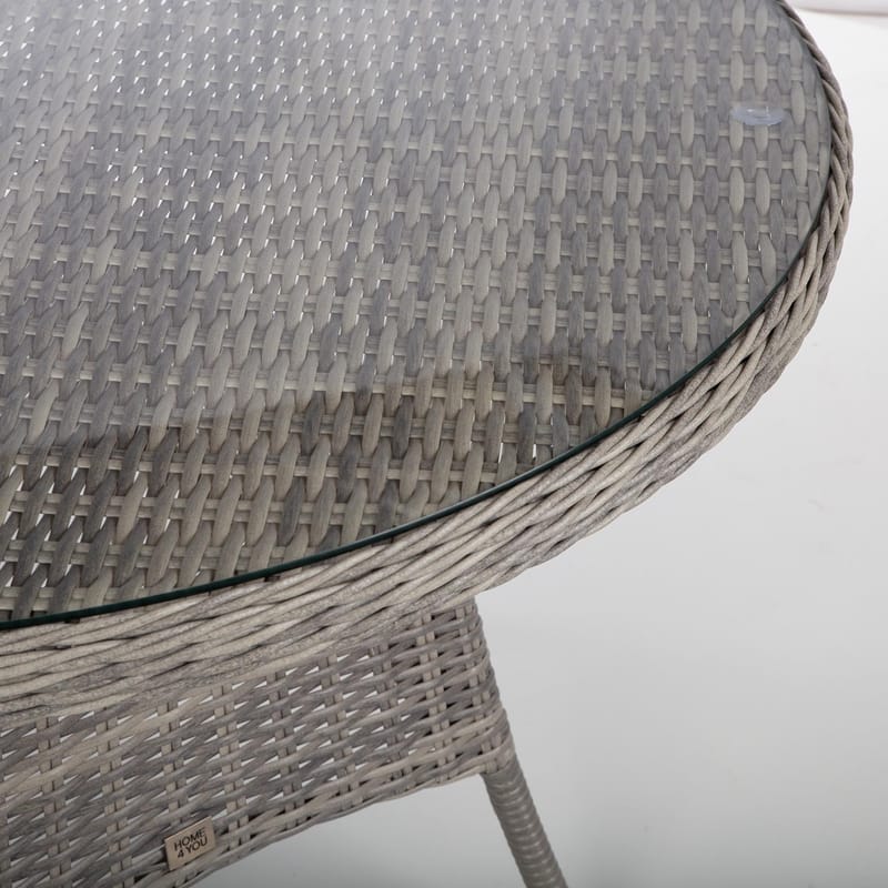 Bord Trento D110x73,5 cm - ljusgrå - Utem öbler - Utebord & trädgårdsbord - Matbord utomhus