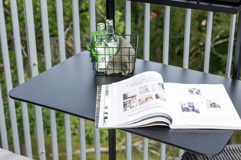 Borneo Matbord Utomhus 57x77 cm - Svart - Utemöbler - Utebord & trädgårdsbord - Matbord utomhus