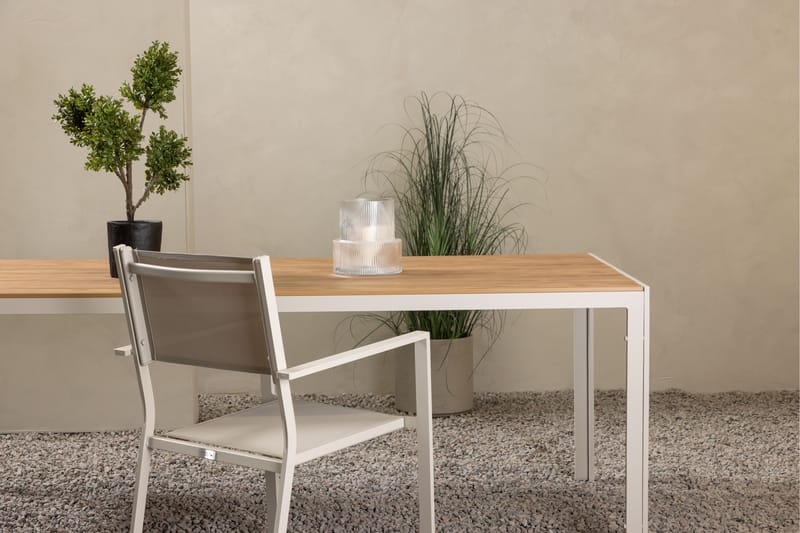 Break Matbord Utomhus 90x205 cm - Beige - Utemöbler - Utebord & trädgårdsbord - Matbord utomhus