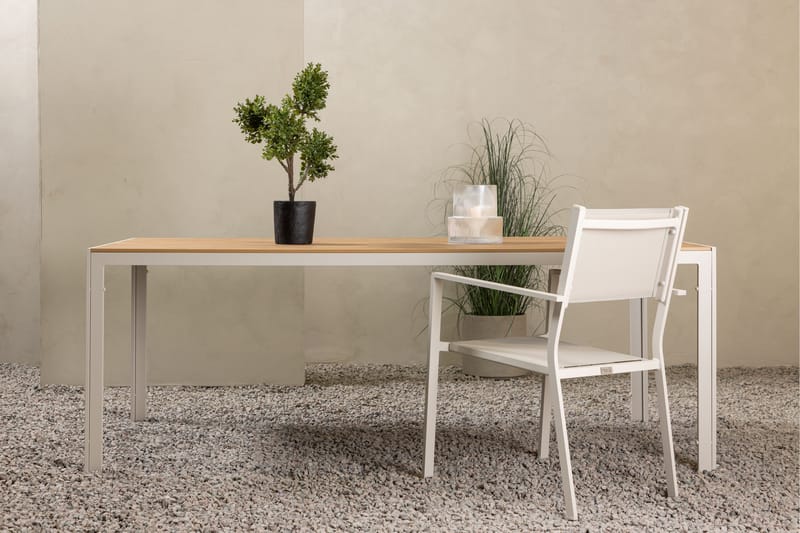 Break Matbord Utomhus 90x205 cm - Beige - Utemöbler - Utebord & trädgårdsbord - Matbord utomhus