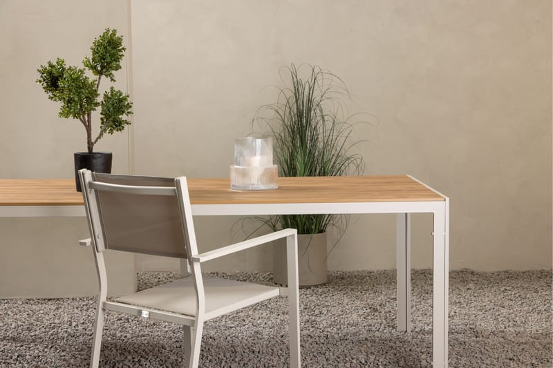 Break Matbord Utomhus 90x205 cm - Beige - Utemöbler - Utebord & trädgårdsbord - Matbord utomhus