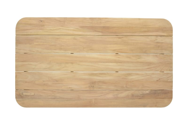 Barbados Utebord Loungebord Soffbord Utomhus 80 cm Teak Trä - Ljusbrun - Utemöbler - Utebord & trädgårdsbord - Cafebord