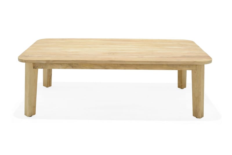 Barbados Utebord Loungebord Soffbord Utomhus 80 cm Teak Trä - Ljusbrun - Utemöbler - Utebord & trädgårdsbord - Cafebord
