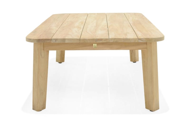 Barbados Utebord Loungebord Soffbord Utomhus 80 cm Teak Trä - Ljusbrun - Utemöbler - Utebord & trädgårdsbord - Cafebord