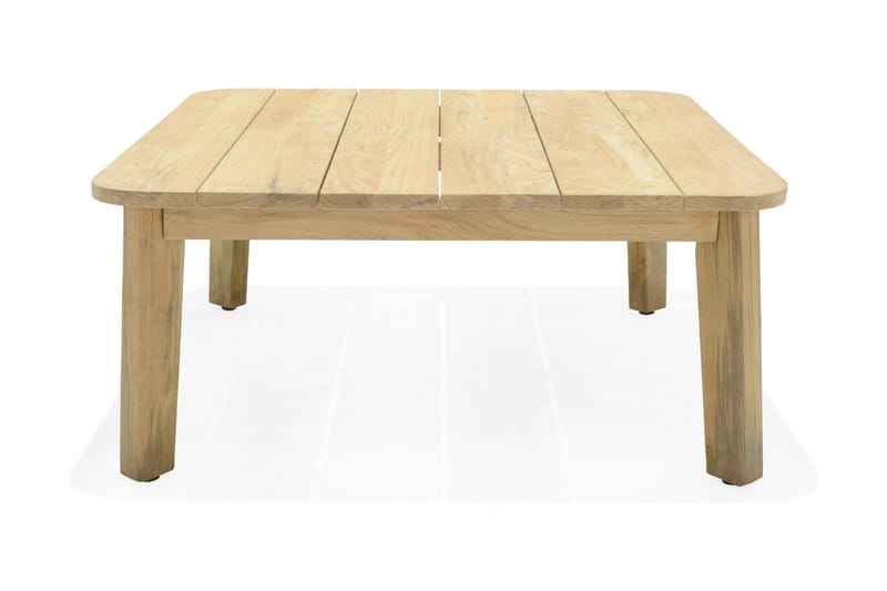 Barbados Utebord Loungebord Utomhus 100 cm Teak Trä - Ljusbrun - Utemöbler - Utebord & trädgårdsbord - Cafebord