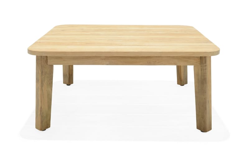 Barbados Utebord Loungebord Utomhus 100 cm Teak Trä - Ljusbrun - Utemöbler - Utebord & trädgårdsbord - Cafebord