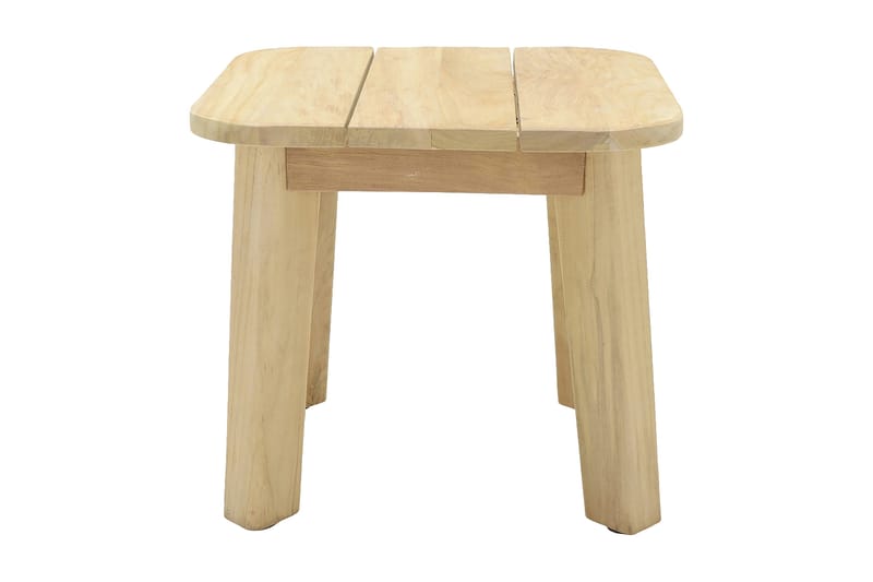 Barbados Utebord Loungebord Utomhus 50 cm Teak Trä - Ljusbrun - Utemöbler - Utebord & trädgårdsbord - Cafebord
