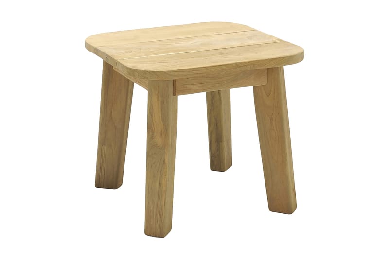 Barbados Utebord Loungebord Utomhus 50 cm Teak Trä, Ljusbrun