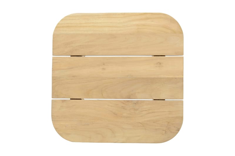 Barbados Utebord Loungebord Utomhus 50 cm Teak Trä - Ljusbrun - Utemöbler - Utebord & trädgårdsbord - Cafebord