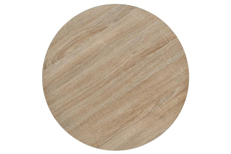 Bistrobord MDF och stål rund 60x75 cm ekfärgad - Beige - Utemöbler - Utebord & trädgårdsbord - Cafebord